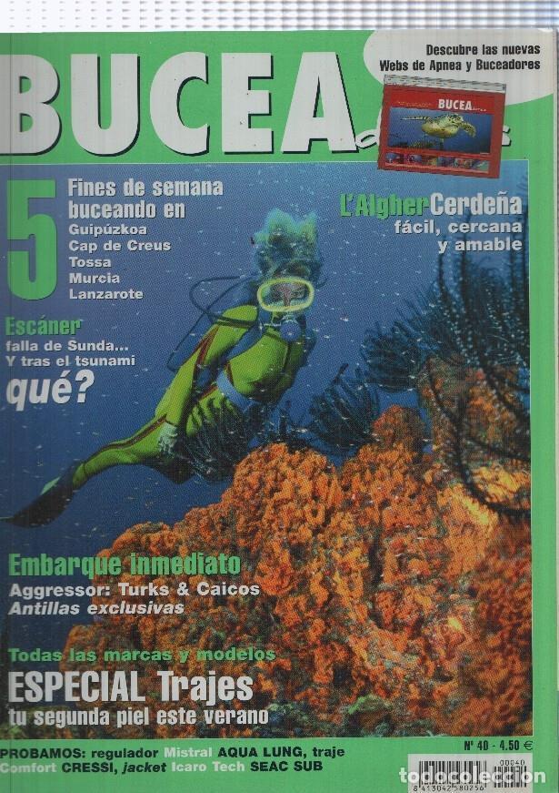 Postales: Revista bimestral Buceadores numer0 40, 1998: 5 fines de semana buceando en - Varios