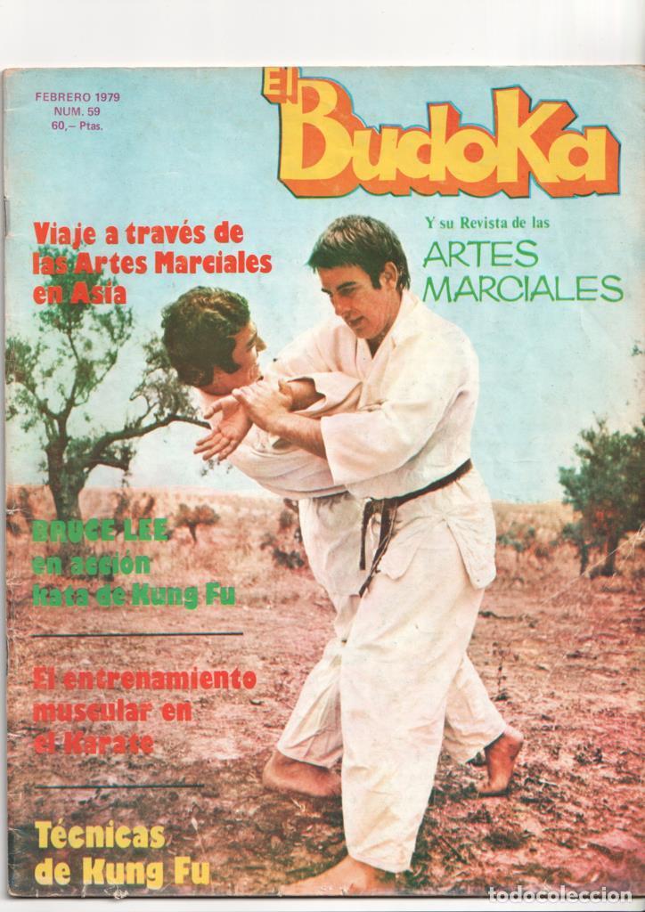 Postales: Revista: El Budoka num 59, febrero 1979. Revista Artes Marciales - Entrenamiento muscular en Karate,