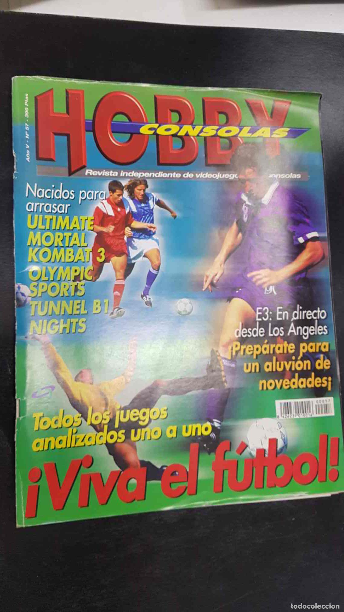 Postales: revista: Hobby Consolas num 057 a&ntilde;o V - Junio 1996. Feria E3 en directo, Ultimate Mortal Kombat 3, R