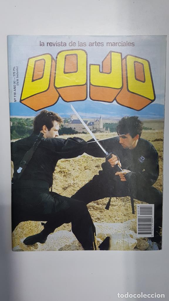 Postales: Revista: Dojo num 118, a&ntilde;o XI, diciembre 1987. Revista Artes Marciales. Poster de ninjitsu - Aceite