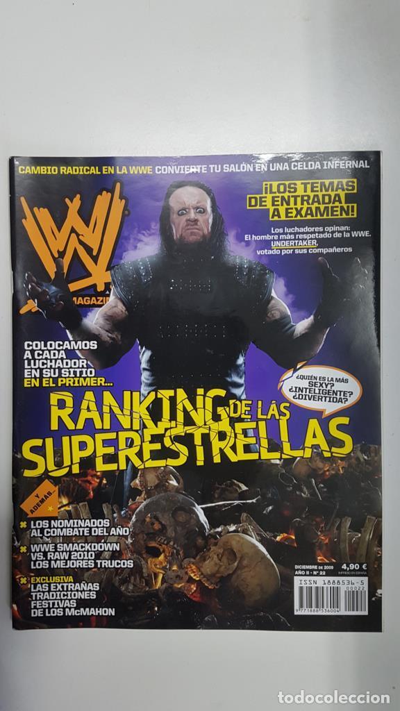 Postales: Revista lucha libre: WWE Magazine a&ntilde;o III num 22, diciembre 2009. Las extra&ntilde;as tradiciones festivas