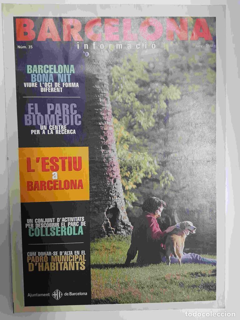 Postales: Revista Barcelona Informacio: num 35, junio 2000. Actividades para hacer en verano. Rutas y noches d