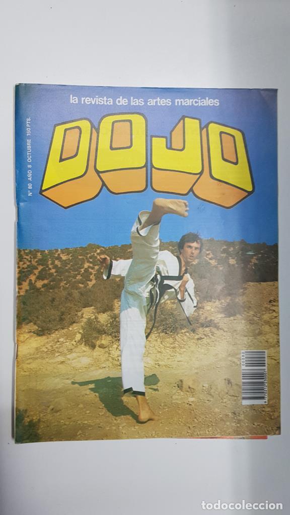 Postales: Revista: Dojo num 80, a&ntilde;o 8, octubre 1984. Revista Artes Marciales. Incluye poster (56x40 cm) en el