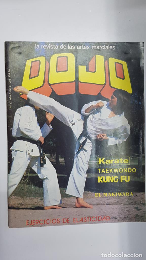 Postales: Revista: Dojo num 52, a&ntilde;o 6 agosto, 1982. Revista Artes Marciales. Algunos articulos: Entrevista a C