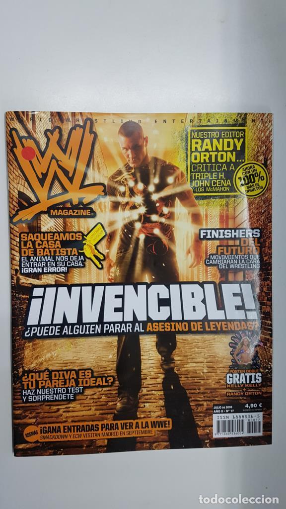 Postales: Revista lucha libre: WWE Magazine a&ntilde;o II num 17, julio 2009. Poster doble gratis de Kelly Kelly + Ra