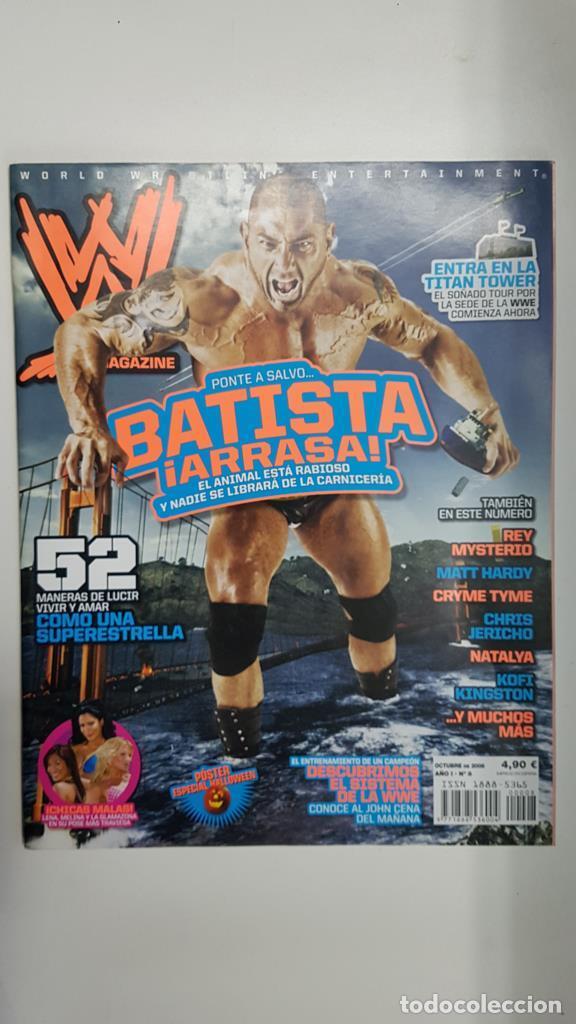 Postales: Revista lucha libre: WWE Magazine a&ntilde;o I num 8, septiembre 2008. Poster Especial Hallooween. Entra en