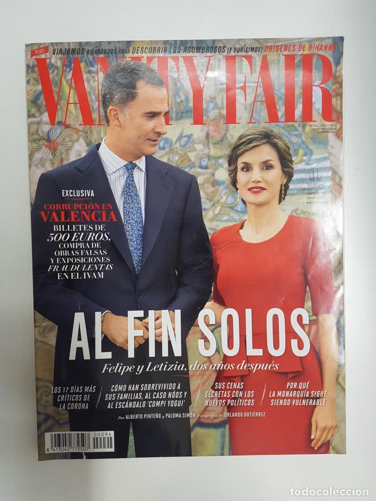 Cartoline: Revista: Vanity Fair num 94 junio 2016. Especial Viajes, Felipe y Letizia dos a&ntilde;os despues Fortunas