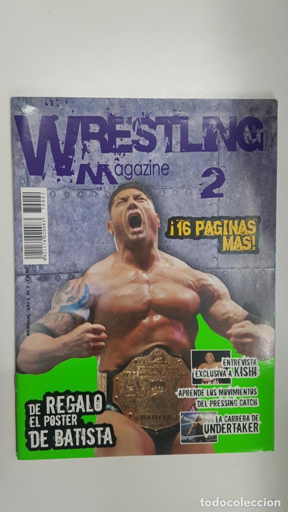 Postales: Revista lucha libre: Wrestling Magazine a&ntilde;o II nr 2. Poster de regalo de Batista. Articulo sobre la