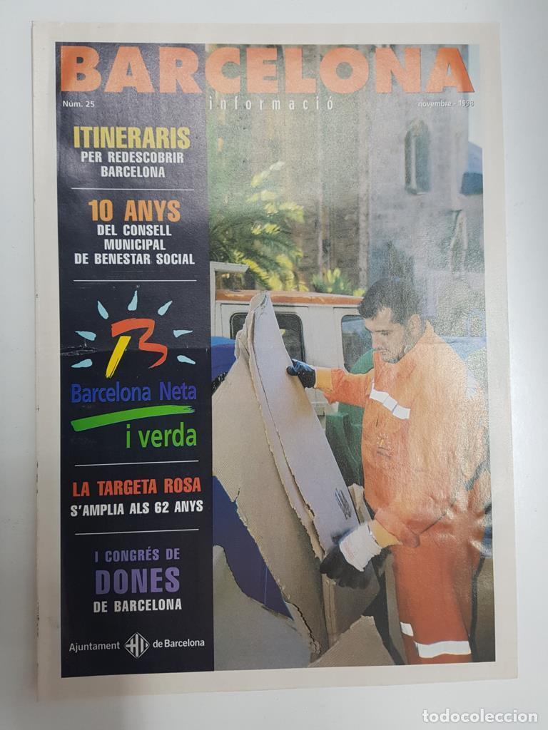 Postcards: Revista Barcelona Informacio: num 25, nov 1998. I congres de dones de Barcelona, Itineraris per rede