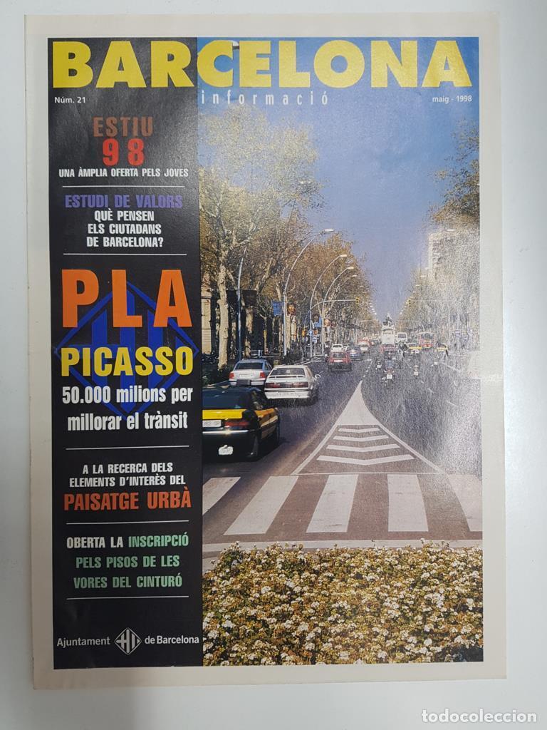 Postkarten: Revista Barcelona Informacio: num 21, maig 1998. Projecte Picasso (un pla per millorar la mobilitat