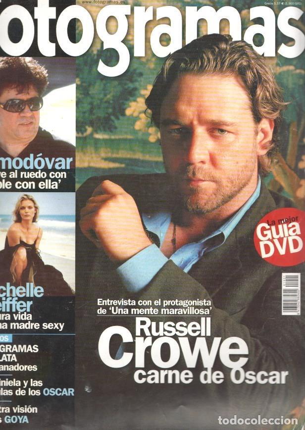Postales: Fotogramas numero 1901, marzo 2002: Almodovar vuelve al ruedo con Hable con - varios