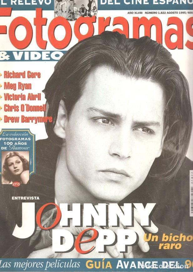 Postais: Fotogramas numero 1822, agosto 1995: Johnny Depp, un bicho raro- El relevo - varios