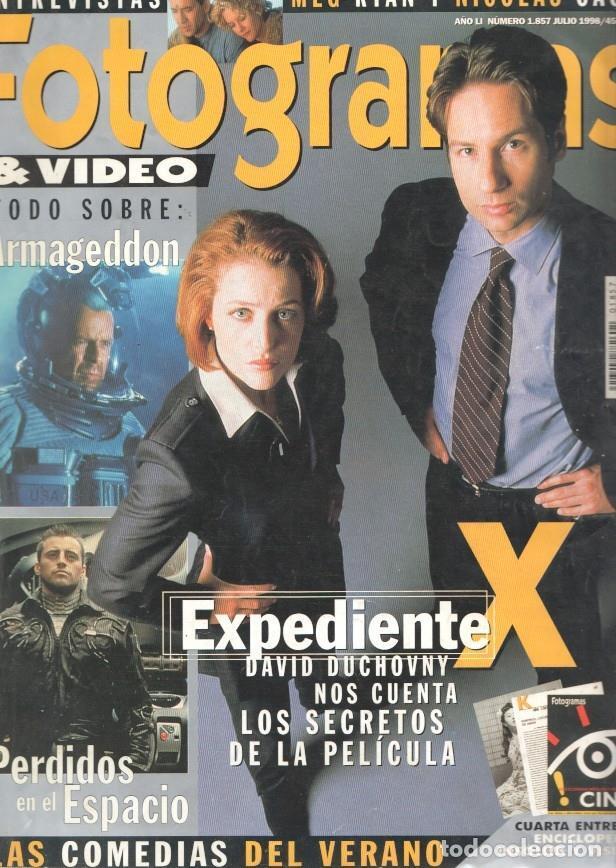 Cartes Postales: Fotogramas numero 1857, julio 1998: Expediente X, David Duchovny, nos cuenta - varios