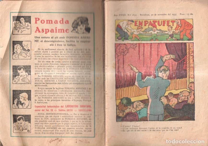 Postales: En Patufet numero 1652 (30.11.1935): la fama fugissera per Jordi Catala -
