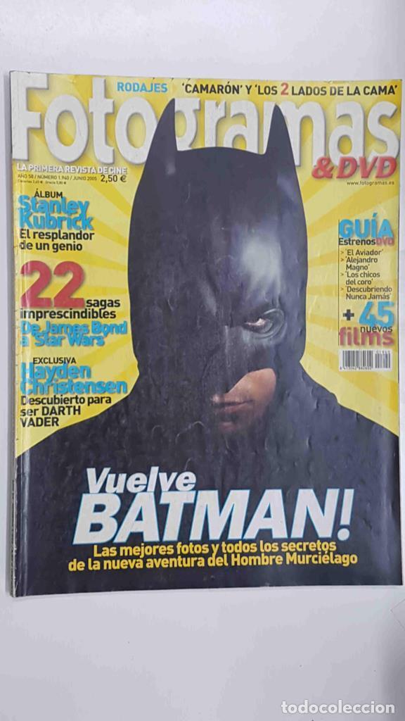 Postales: Revista Fotogramas & DVD: numero 1940 / a&ntilde;o 58, junio 2005 - Portada vuelve Batman - varios