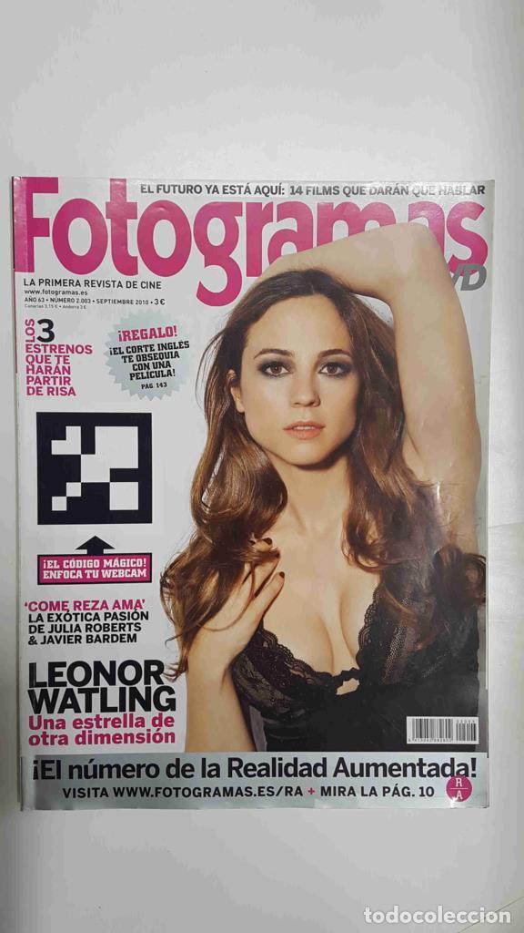 Postkarten: Revista Fotogramas & DVD: numero 2003 / a&ntilde;o 63, sept 2010 - Portada Leonor Watling (Lope) - varios