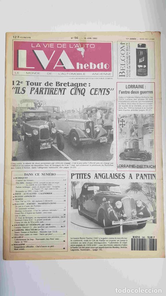 Postales: Revista, Magazine: La Vie de l'Auto LVA Hebdo num 565, 18 juin 1992 - 12e Tour de Bretagne - NULL