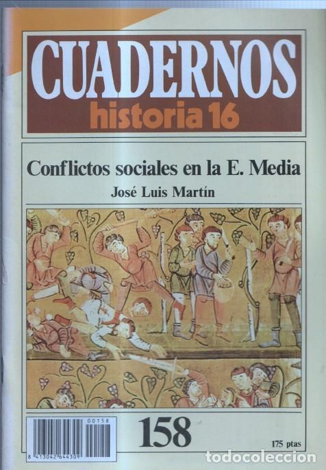 Postales: Revista Cuadernos Historia 16 numero 158: Conflictos sociales en la edad media - Jose Luis Martin