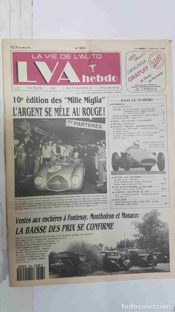 Postales: Revista, Magazine: La Vie de l'Auto LVA Hebdo num 563, 4 juin 1992 - 10e edition des Mille Miglia l'