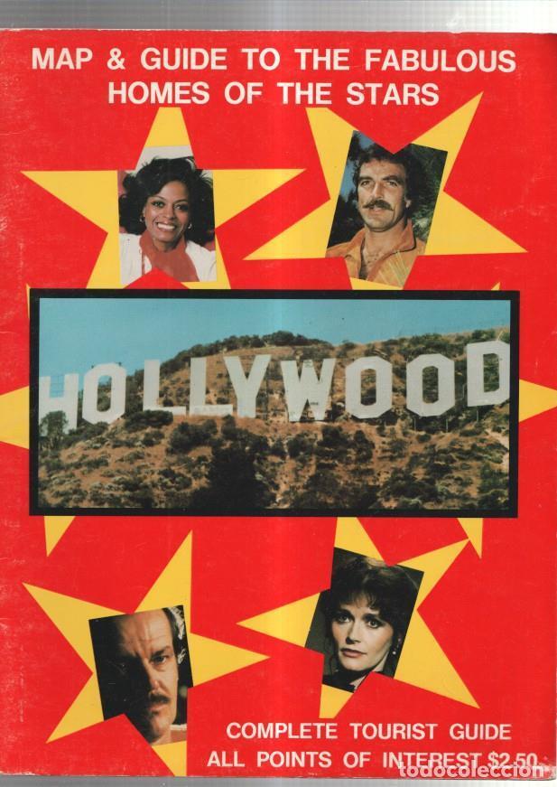 Postales: Map & Guide to the fabulous homes of the stars: Morgan Fairchild, Dyan Cannon y Al Pacion - varios