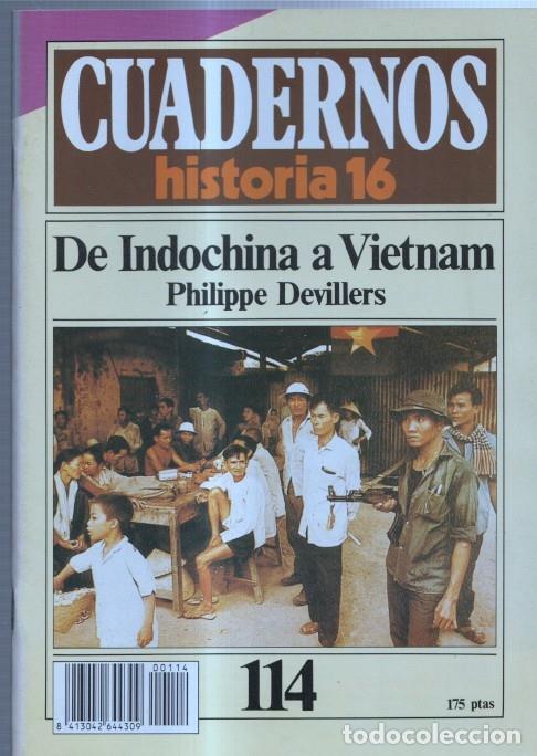 Cartoline: Revista Cuadernos Historia 16 numero 114: De Indochina a Vietnam - Philippe Devillers