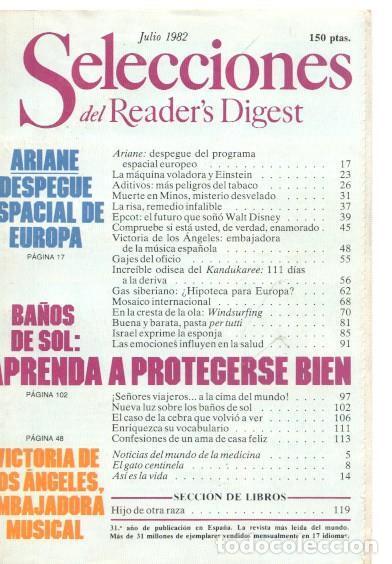 Postais: Selecciones del Reader s Digest julio 1982: Ariane, despegue espacial de Europa- - varios