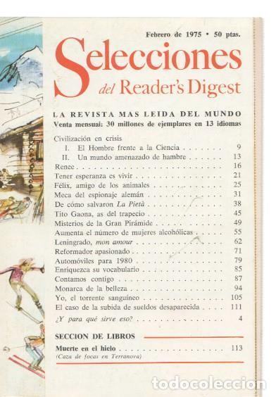 Postcards: Selecciones del Reader s Digest febrero 1975: Civilizacion en crisis: El hombre - varios
