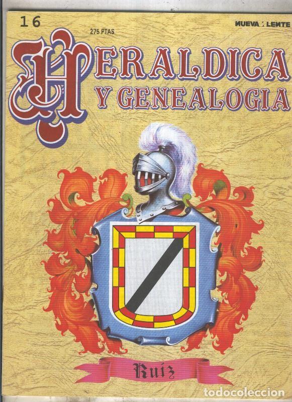 Postales: Fasciculo Heraldica y Genealogia numero 16: Ruiz - Varios