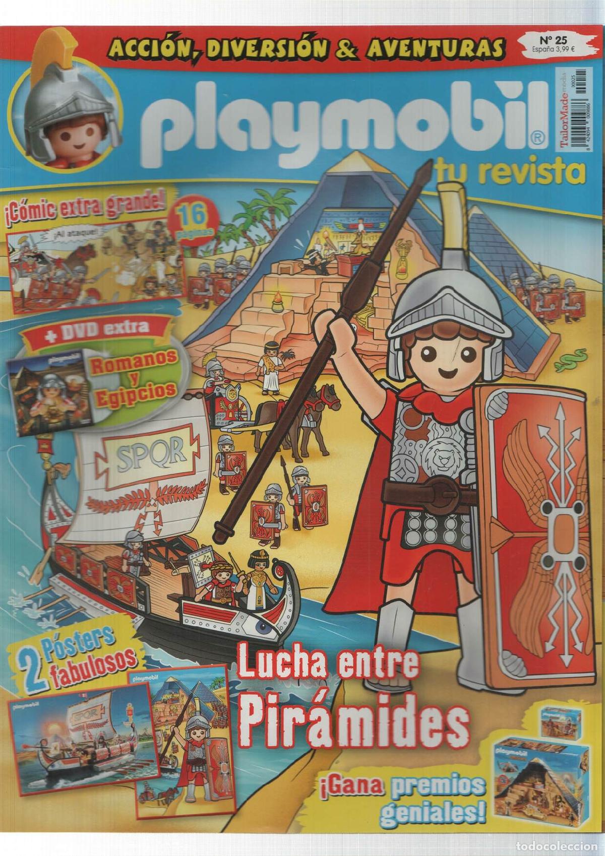 Postales: TailorMade media: Lucha entre piramides - Revista Playmobil numero 25. No incluye Figura ni Dvd - NU