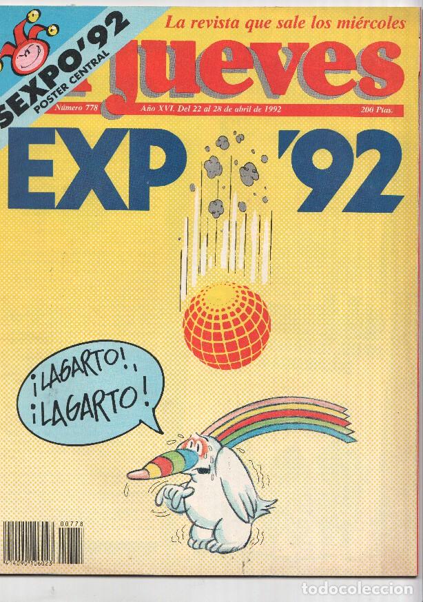 Postales: Revista EL JUEVES numero 0778 - POSTER CENTRAL CURRO EXPO 92 - Varios