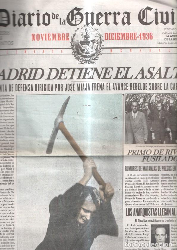 Postales: Facsimil: Diario de la Guerra Civil noviembre-diciembre 1936 numero 3 - Varios