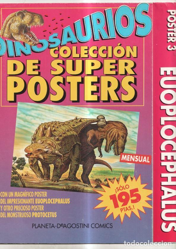 Postales: Dinosaurios fasciculo coleccionable poster numero 03: EUOPLOCEPHALUS - varios