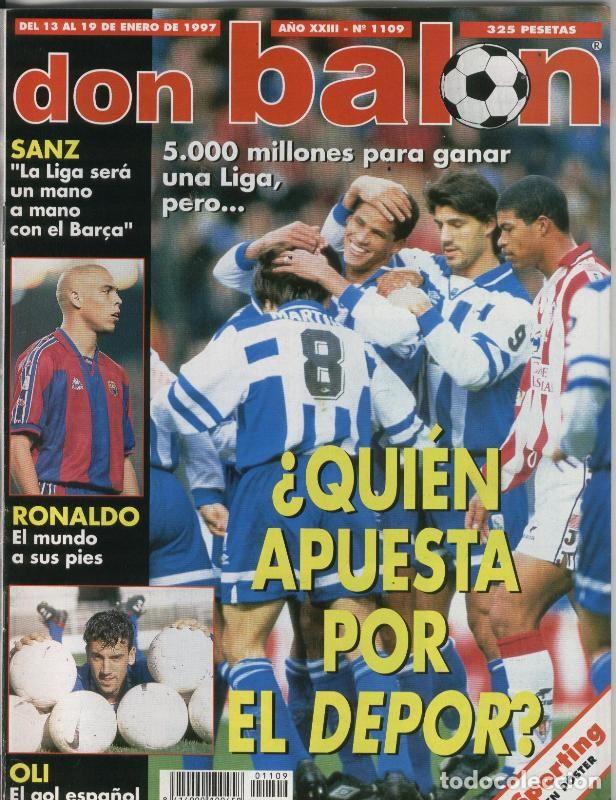 Postales: Don Balon numero 1109: poster central del Sporting de Gijon - Varios