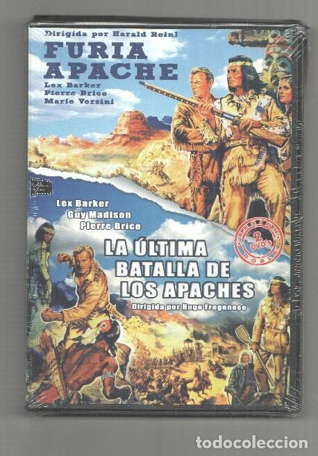 Postais: DVD (2 peliculas): Furia Apache / La ultima batalla de los apaches con Lex Barker, Pierre Brice - NU