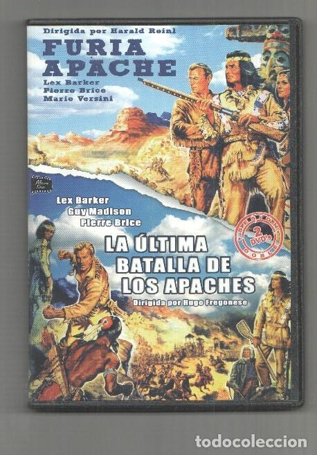 Cartes Postales: DVD (2 peliculas): Furia Apache y La ultima batalla de los apaches con Lex Barker, Pierre Brice - NU