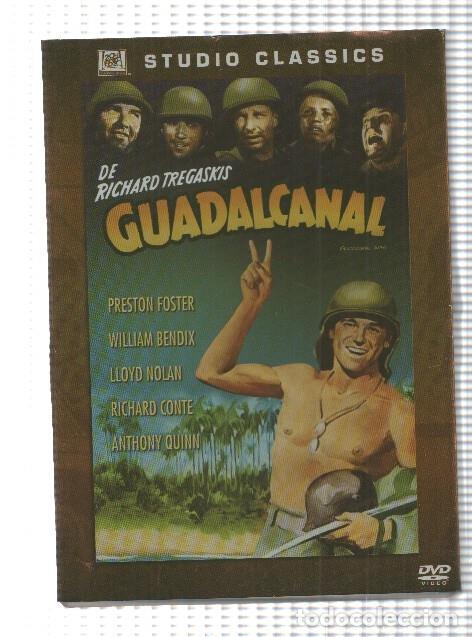 Postales: DVD, pelicula: Guadalcanal (1943) de Richard Tregaskis. Intervienen: Preston Foster, William Bendix,
