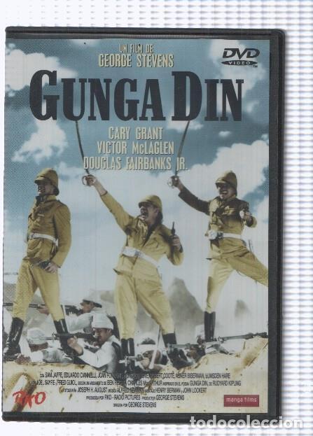 Postcards: Pelicula en DVD: Gunga Din (1939), un film de George Stevens, interpretan: Cary Grant, Victor McLagl