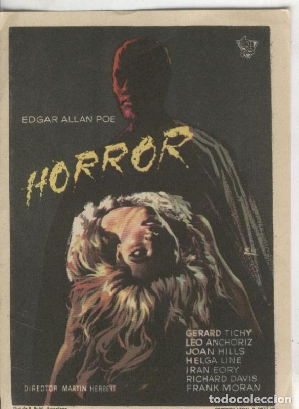 Postales: Programas de cine: Horror - Varios - Foto 1