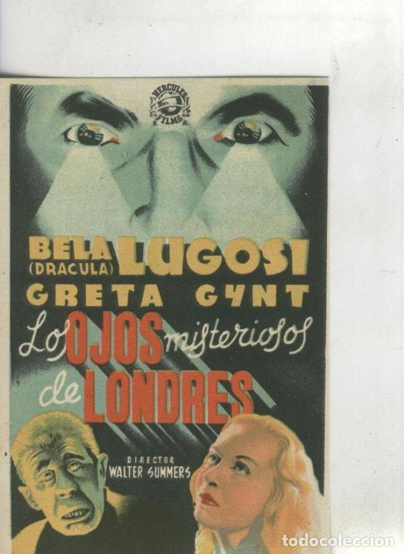 Cartoline: Programas de Cine: Los ojos misteriosos de Londres - Varios