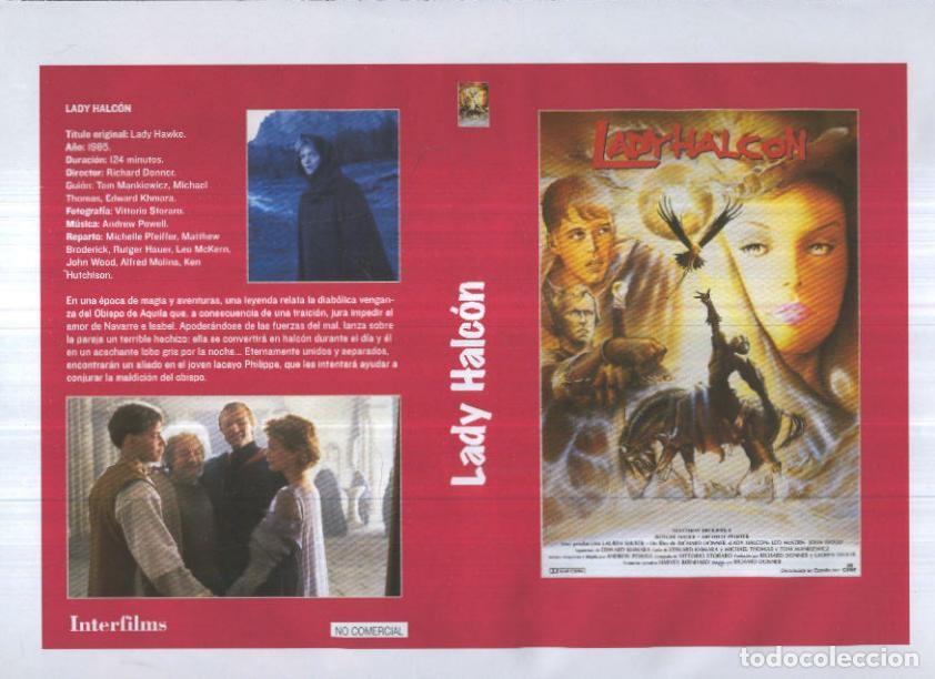 Cartoline: Caratula cine 30x22 cm: Lady Halcon - Varios
