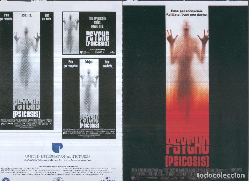 Postales: Caratula cine 30x22 cm: Psicosis (psycho) - Varios