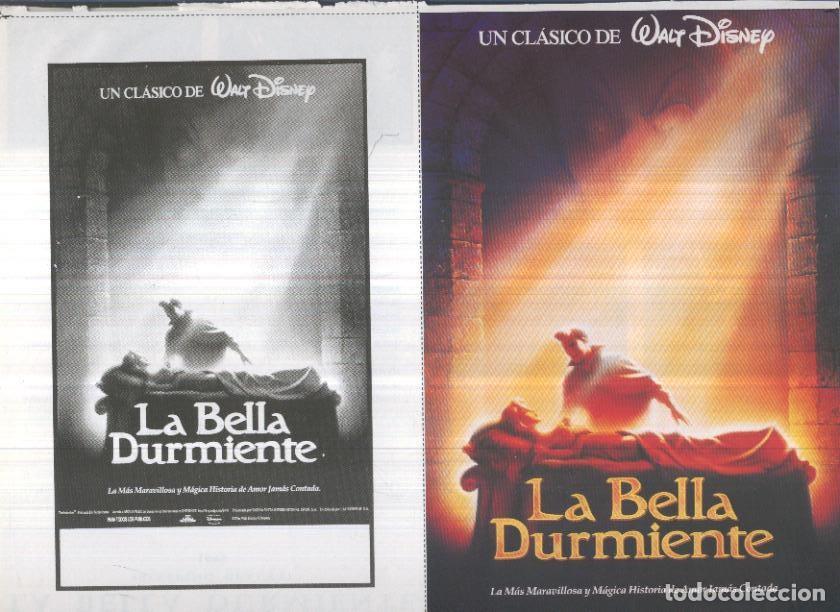 Postales: Caratula cine 30x22 cm: La bella durmiente - Varios