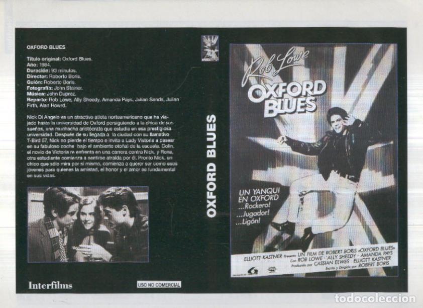 Postais: Caratula cine 30x22 cm: Oxford blues - Varios