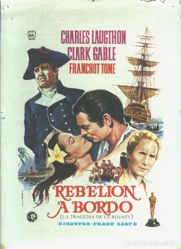 Postkarten: Poster ficha de cine: Rebelion a bordo (Charles Laugthon-Clark Gable) - Varios