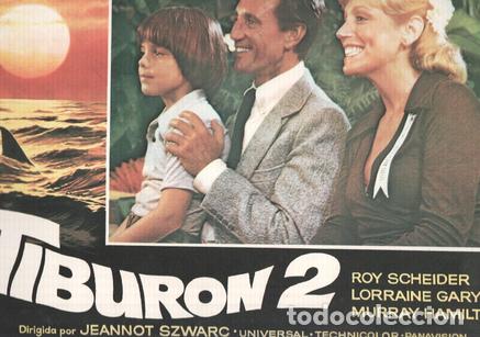 Postcards: Caratula de cine: TIBURON 2 / Jaws 2 (numerado 01 en trasera) - Jeannot Szwarc