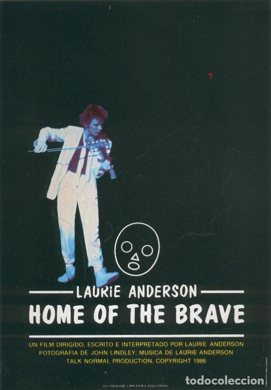 Postcards: Caratula/Cartel de Cine: HOME OF THE BRAVE por Laurie Anderson - Laurie Anderson