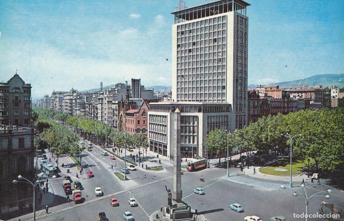 Cartes Postales: Postal 61387 : Barcelona. Cruce Paseo de Gracia - Avda. Generalisimo - Varios