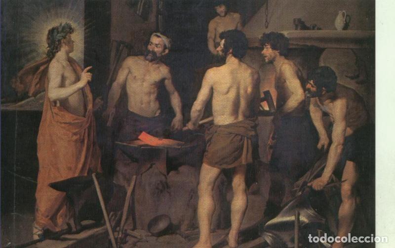Postales: Postal : Museo del Prado: La fragua de Vulcano (Velazquez) - Varios