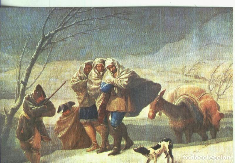Postkarten: Postal: Escuela Espa&ntilde;ola: Goya: La nevada - Varios