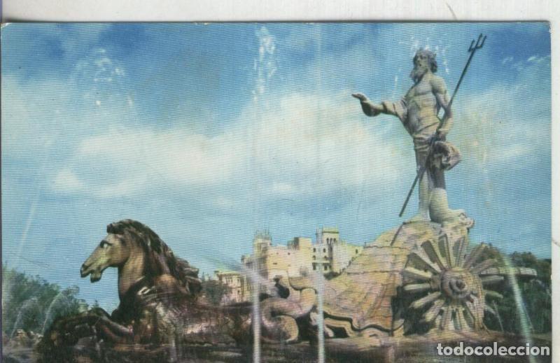 Postcards: Postal: Madrid: Fuente de Neptuno - Varios
